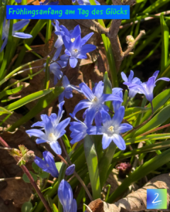 Frühlingsanfang am Tag des Glücks